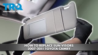 How to Replace Sun Visors 20072011 Toyota Camry [upl. by Asenej]