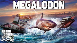 MEGALODON Attacks Players In GTA RP [upl. by Aidnyc]