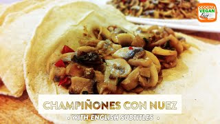 Champiñones con nuez  Cocina Vegan Fast [upl. by Raclima]