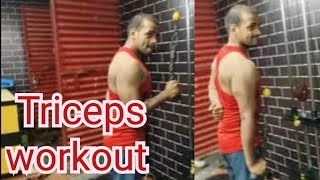 triceps workout at gym  triceps exercise tricepsworkout [upl. by Theran]