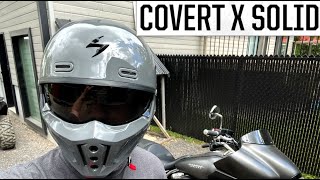 Casque Scorpion Covert X Solid [upl. by Assilaj295]