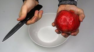 How To Peel a Pomegranate The Fast Way [upl. by Ahsek]