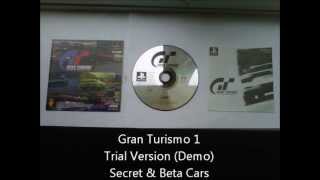 Gran Turismo 1 Trial Version Demo  Secret amp Beta Cars [upl. by Saddler164]