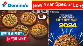 Dominos New Year Offer ll dominos coupon code today l dominos pizza offer l dominos coupon code [upl. by Akerdal]