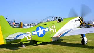 P51 Mustangs taxiEAA AirVenture [upl. by Sumahs]