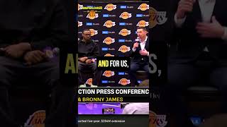 🔥 Bronny James LAKERS INTRODUCTION Press Conference 🏀 [upl. by Gillian]