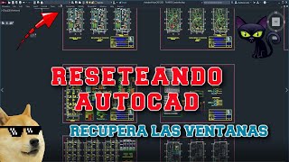 COMO RESETEAR AUTOCAD PÁRA TRABAJAR RAPIDO [upl. by Butler]