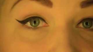 Perfect Vintage Style Eye Liner Tutorial [upl. by Kemble]