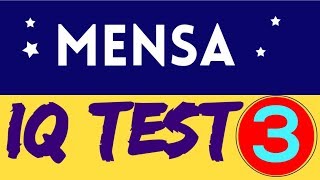 Mensa IQ Test Intelligence Test   10 Questions  Part  3 [upl. by Dloreh]