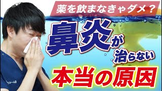 【鼻炎を改善】鼻水、鼻づまり、くしゃみが治らない本当の原因教えます [upl. by Aneekan]