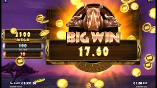 Serengeti Gold slot from JustForTheWin  Gameplay [upl. by Inol]