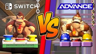 Mario vs Donkey Kong Graphics Comparison Switch vs GBA [upl. by Gibson]