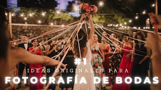 IDEAS ORIGINALES para FOTOGRAFÍA DE BODAS 1  El juego del ramo de la novia  💐 [upl. by Oralla177]