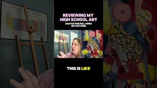 Reviewing my art from high school watch the full video on my channel artreview artcritique [upl. by Annaid120]