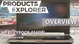 Notebook HP EliteBook 8560W BIOS Overview [upl. by Eentruoc]