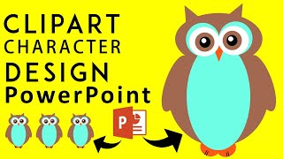 How to make Cartoon Clipart Design in PowerPoint using Different Shape  Shapes Expert in PowerPoint [upl. by Ahsym430]