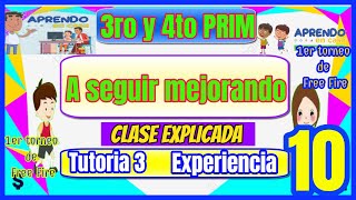 👧3ro y 4to PRIMARIA😂 A Seguir Mejorando Tutoria  Aprendo en casa tarea explicada [upl. by Benedetto214]