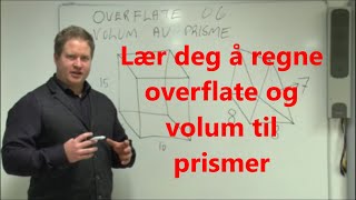 Lær deg å regne overflate og volum til prismer [upl. by Yenahs]