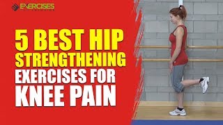 5 BEST Hip Strengthening Exercises for Knee Pain [upl. by Engis]