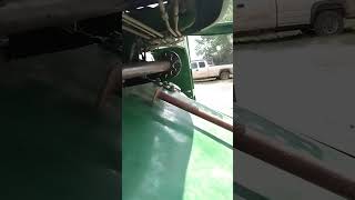 Feederhouse feeder house shaft removal replace John Deere JD 9400 9500 9600 combine [upl. by Eissolf320]