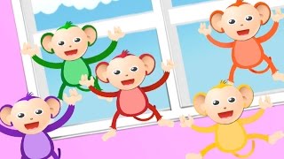 Five Little Monkeys  Nursery Rhymes For Children  Baby Songs  Kids Rhymes [upl. by Kellda68]