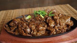 How to make Sizzling Black Pepper Beef  technique to make beef very tender  Morgane Recipes [upl. by Owades]