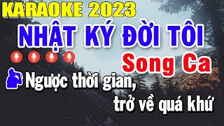 Nhật Ký Đời Tôi Karaoke Song Ca Nhạc Sống 2023  Trọng Hiếu [upl. by Ikaz]