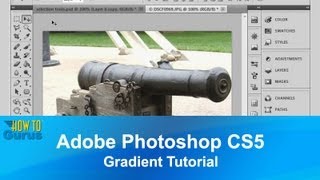 Adobe Photoshop CS5 Gradient Tutorial  How to use Photoshop Gradient amp Paint Bucket Tools [upl. by Park]