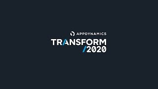 AppDynamics Transform 2020 Virtual Conference [upl. by Atiekram]