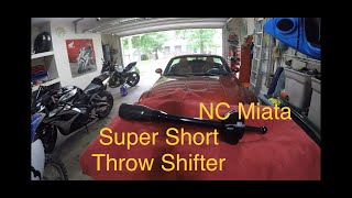 GRacing NC Miata 6spd Short Shifter Install [upl. by Soilissav]