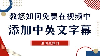 如何在国外英语视频中添加中英文字幕？亲测免费并且实用的方法教您生成需要的字幕 [upl. by Calloway]