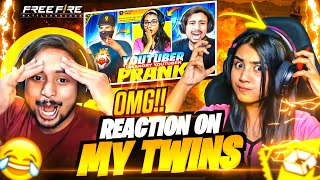 REACT 😲 ON MY TWINS 👩‍👧  CREATED BY PN REX ⚡  GARENA FREE FIRE [upl. by Oigile]