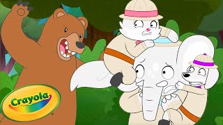 A Wild Adventure 🌲 Crayola Scribble Scrubbie Pets  Cartoons for Kids [upl. by Yenitsed]