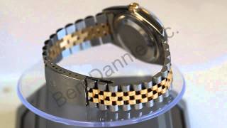 Rolex Datejust Mens Two Tone Model 16013 Champagne Box Papers [upl. by Pamelina]