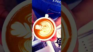 Flat white coffee ☕coffee coffeart shortsfeed [upl. by Elwaine822]