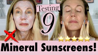 Testing 9 Mineral Sunscreens for Face Greasy White Cast Fragrance [upl. by Heidi173]