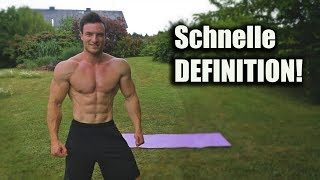 Wie Du Schnell Für Den Sommer Definiert Wirst  Tipps  HIIT Home Workout [upl. by Alene]