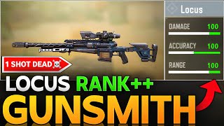 SURPRISE YOUR ENEMYS WITH THIS 1 SHOT LOCUS GUNSMITH CALL OF DUTY MOBILE LOCUS RANK BUILD FOR CODM [upl. by Dombrowski]