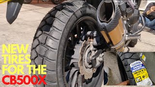 MICHELIN Anakee Adventure Tires Installed On 2019 Honda CB500X [upl. by Pengelly]