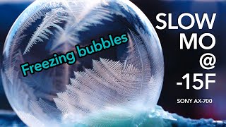 Frozen Bubbles 🥶 in Slow Motion ❄️ [upl. by Ellehcan]