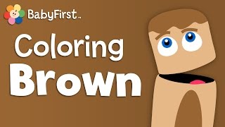 Monkies Bears and Cookies  Brown  Learn Colors  Color Crew  BabyFirst TV [upl. by Crenshaw]