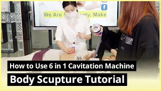 How to Install 6 in 1 80k Cavitation Slimming Machine  Konmison JF677 [upl. by Ambrosius336]