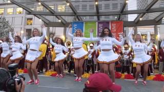 USC Band quotHappyquot Union Square San Francisco California 2014 [upl. by Gipps367]