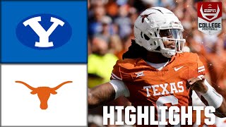 BYU Cougars vs Texas Longhorns  Full Game Highlights [upl. by Aloap449]