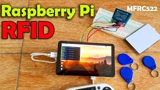 Raspberry Pi RFID MFRC522 NFC Reader Tags Scanner python code [upl. by Yankee]