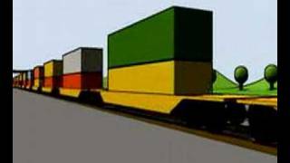 Intermodal Freight  Blender animation [upl. by Akenahc]