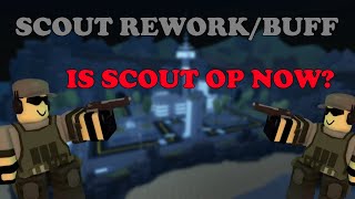 Scouts REWORKBUFF Is SCOUT OP NOW  Tower Defense Simulator [upl. by Stace293]