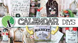 QUICK amp EASY DOLLAR TREE CALENDAR DIYS  Home Decor Using DOLLAR TREE Calendars  Farmhouse Decor [upl. by Allerus350]