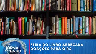 Feira do livro a céu aberto atrai leitores em SP  Jornal da Band [upl. by Martinsen389]