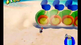 Super Mario Sunshine GC Shine Sprite 8  Gelato Beach  Wiggler Ahoy Full Steam Ahead [upl. by Woodford]